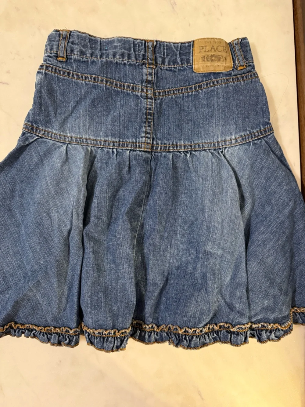 The Children's Place Denim Flared Skirt in Blue